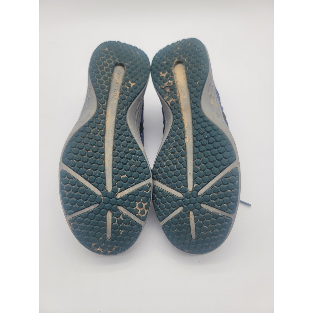 Rockport Hydro-Shield Waterproof Walking Shoes Blue Suede Women's 7.5 Wide - Picture 7 of 8